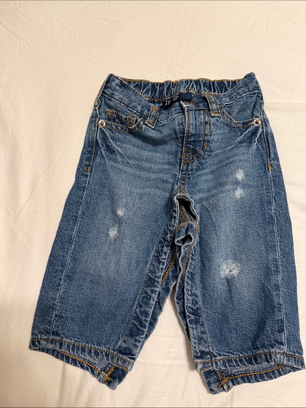 GAP Boys Blue Distressed Denim Shorts